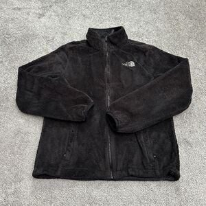 The North Face Osito AAHY Fleece Jacket Womens Medium Black Full Zip Outdoor